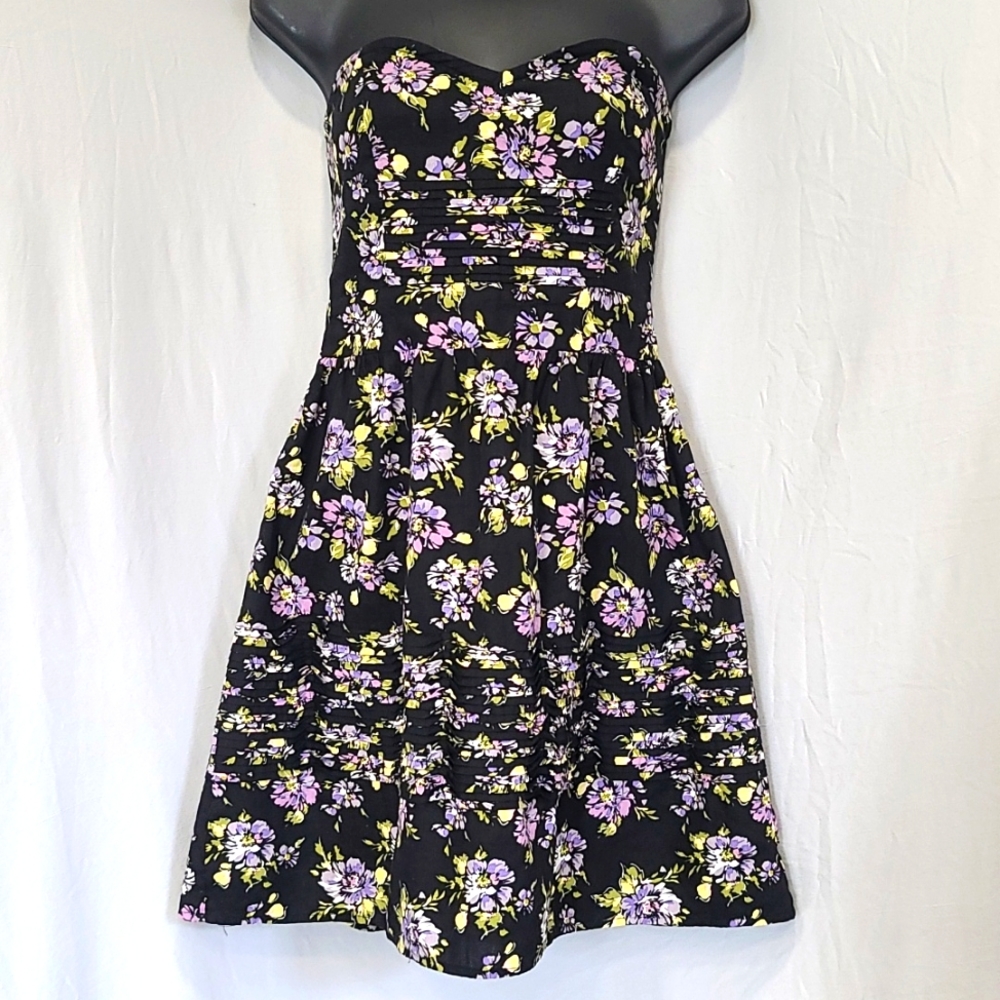 Kimchi Blue Brand Strapless Floral Dress sz Medium
